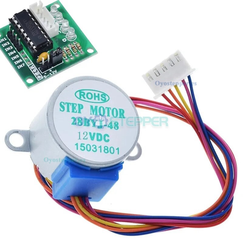 Motor paso a paso de engranaje CC 5V 12V 4 fases 28BYJ-48 + placa controladora ULN2003 ULN2003 PIC MCU DIY